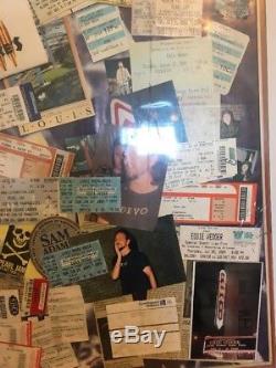 Large Pearl Jam Concert Ticket Stub, Photos Etc. Collection Fan Collage