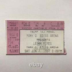 LeAnn Rimes Trump Taj Mahal Concert Ticket Stub How Do I Live Vintage Jun 1997