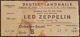 Led Zeppelin-1970 Rare Original Concert Ticket Stub (berlin-deutschlandhalle)