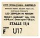 Led Zeppelin 1970 Sheffield Concert Ticket Stub (uk)