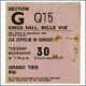 Led Zeppelin 1971 Kings Hall Belle Vue Manchester Concert Ticket Stub (uk)