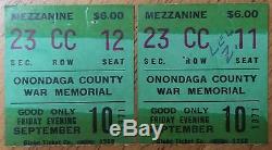 Led Zeppelin-1971 RARE Concert Ticket Stubs (Lot of 2) (Syracuse-Onondaga)