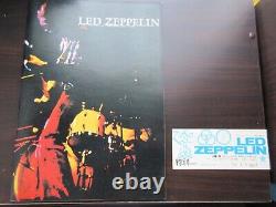 Led Zeppelin 1972 Japan Tour Book Concert Program w Osaka Ticket Stub Page Plant