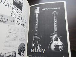 Led Zeppelin 1972 Japan Tour Book Concert Program w Osaka Ticket Stub Page Plant