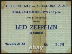 Led Zeppelin-1972 RARE Concert Ticket Stubs (Lot of 2) (London-Alexandra Palace)