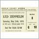 Led Zeppelin 1975 Earls Court Concert Ticket Stub Row G Seat 18 (uk)