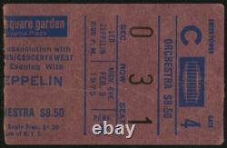 Led Zeppelin-1975 RARE Concert Ticket Stub & Newspaper Clippings (New York-MSG)