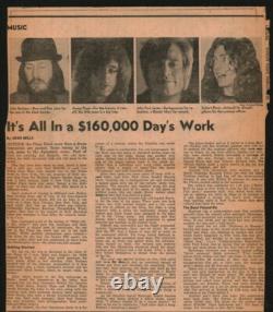 Led Zeppelin-1975 RARE Concert Ticket Stub & Newspaper Clippings (New York-MSG)