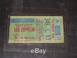 Led Zeppelin 1977 Concert Ticket Stub June 13, 1977 Madison Square Garden N. Y