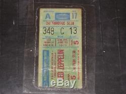 Led Zeppelin 1977 Concert Ticket Stub June 13, 1977 Madison Square Garden N. Y