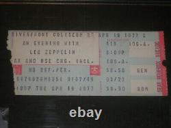 Led Zeppelin 1977 Concert Ticket Stubriverfront Coliseumapril 19, 1977rare