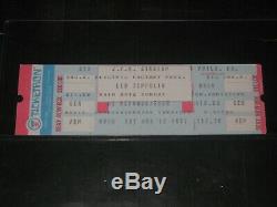 Led Zeppelin 1977 Original Concert Ticket Stubjfk Stadium Philadelphia