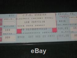 Led Zeppelin 1977 Original Concert Ticket Stubjfk Stadium Philadelphia