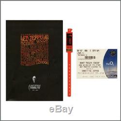 Led Zeppelin 2007 Tribute Concert Programme Ticket Stub & Wristband