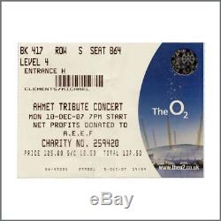 Led Zeppelin 2007 Tribute Concert Programme Ticket Stub & Wristband