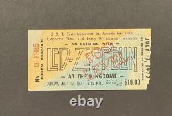 Led Zeppelin 7-17-1977 Concert Ticket Stub Kingdome Seattle Washington Gen. Adm