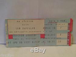 Led Zeppelin April 9,1977 Concert Ticket Stub