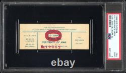 Led Zeppelin Concert Santa Barbara Fairgrounds Music PSA Ticket Stub 8/1/1969