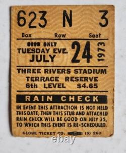 Led Zeppelin Concert Ticket Stub July 24 1973 Three Rivers Stadium Pittsburgh PA