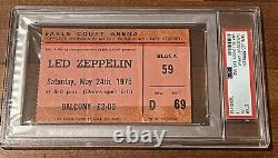 Led Zeppelin Concert Ticket Stub May 24th, 1975 Earls Court Arena PSA 1 POP 2