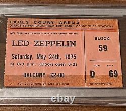 Led Zeppelin Concert Ticket Stub May 24th, 1975 Earls Court Arena PSA 1 POP 2
