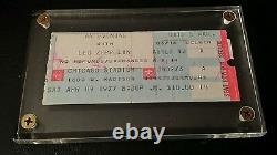 Led Zeppelin Concert Ticket Stub from the Chicago Stadium Saturday 4-9-1977