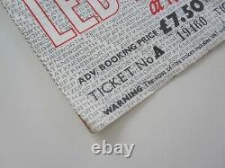 Led Zeppelin Knebworth Park 1979 UK 2-Part Concert Ticket Stub