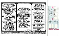 Led Zeppelin Original 1971 Concert Handbill / Mailer plus 1977 Ticket Stub