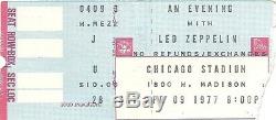 Led Zeppelin Original 1971 Concert Handbill / Mailer plus 1977 Ticket Stub