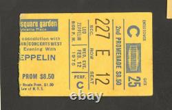 Led Zeppelin Original Concert Ticket Stub 2/12/1975 Madison Square Garden Nyc