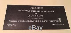 Led Zeppelin Song Remains The Same Concert Movie Ticket Stub 1976 Boston USA
