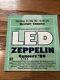 Led Zeppelin Vintage 1980 Concert Ticket Stub See Description For Details