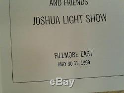 Led Zeppelin original 1969 NY Fillmore East concert ticket stub + progam ex cond