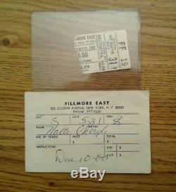 Led Zeppelin original 1969 NY Fillmore East concert ticket stub + progam ex cond