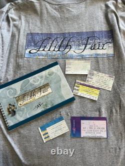 Lilith Fair & Sarah McLachlan Concert Bundle/Ticket Stubs, Concert Book & Tshirt