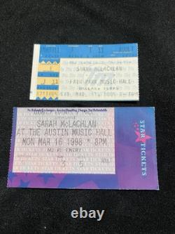 Lilith Fair & Sarah McLachlan Concert Bundle/Ticket Stubs, Concert Book & Tshirt