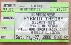 Linkin Park Chester Bennington RARE Ticket Stub AUTHENTIC LAST HYBRID THEORY SHO