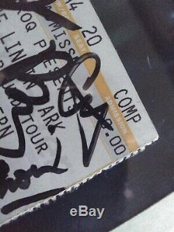 Linkin Park autograph. Full band signed Concert Ticket stub 2003 autograph