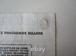 Live Aid 1985 Concert Ticket Stub Queen Freddie Mercury Wembley Stadium UK