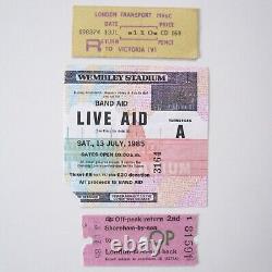 Live Aid 1985 Concert Ticket Stub Queen Freddie Mercury Wembley Stadium UK (VG)