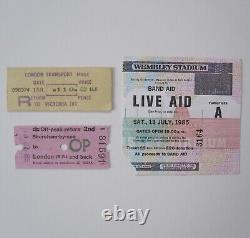 Live Aid 1985 Concert Ticket Stub Queen Freddie Mercury Wembley Stadium UK (VG)