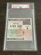 Live Aid 1985 Concert Ticket Stub Uk Queen Sting Bowie U2 Who Elton Rare Psa