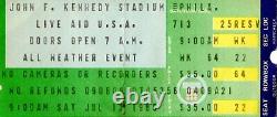 Live Aid Concert Ticket Stub 1985 J. F. K. Stadium Philadelphia-madonna-led Zepp