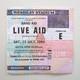 Live Aid Concert Ticket Stub 1985 Wembley Stadium Uk Queen Freddie Mercury (ex-)