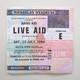 Live Aid Concert Ticket Stub 1985 Wembley Stadium Uk Queen Freddie Mercury (ex-)