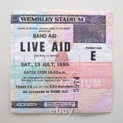 Live Aid Concert Ticket Stub 1985 Wembley Stadium UK Queen Freddie Mercury (Ex-)