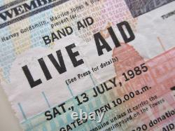 Live Aid Concert Ticket Stub 1985 Wembley Stadium UK Queen Freddie Mercury (Ex-)