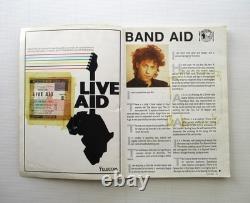 Live Aid Concert Ticket Stub + Programme Wembley Stadium London UK 1985 Queen