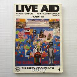 Live Aid Concert Ticket Stub + Programme Wembley Stadium London UK 1985 Queen