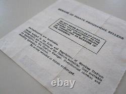 Live Aid Original 1985 Concert Ticket Stub Wembely Stadium UK Queen Bowie U2 Who